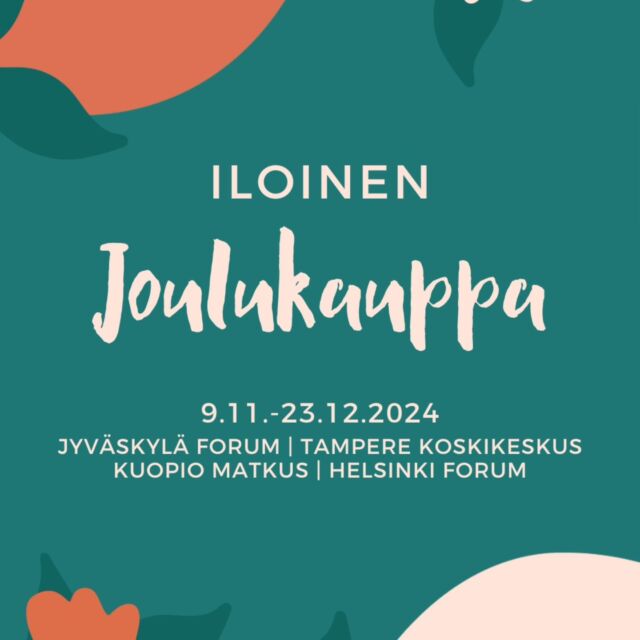 @designkaverit Iloiset Joulukaupat tulevat taas! 🎁
Toffee Tupa mukana kaikissa 4 kaupungissa. 
Kaupat ovat avoinna 9.11-23.12.2024.
Löydät kaupat:
🌲Jyväskylä, Forum 
🌲Tampere, Koskikeskus 
🌲 Kuopio, Matkus
🌲Helsinki, Forum 

#toffeetupa #designkaverit #iloinenjoulukauppa #jyväskylä #tampere #kuopio #helsinki #toffee #käsintehty #handmade #jouluostokset #joulu